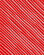 Hand Drawn Candy Cane Stripe Pattern Rug
