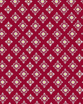 Classic Red Floral Geometric Pattern Rug