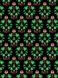 Floral Medallion Dark Pattern Design Rug