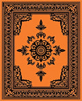 Intricate Floral Geometric Border Design Rug