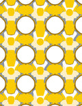 Sunny Yellow Geometric Pattern Rug