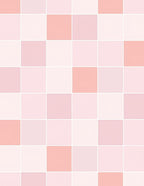 Soft Pink Peach Checkered Pattern Rug