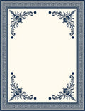 Classic Floral Border Design Rug