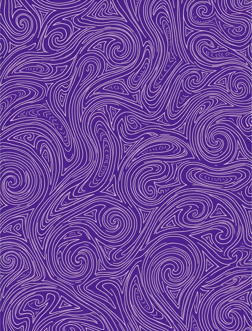 Abstract Swirl Pattern With Purple Tones Rug