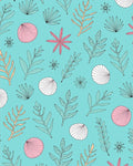 Coastal Seabed Botanical Pattern Rug