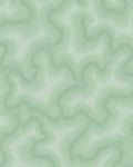 Soft Green Wavy Lined Organic Pattern Rug