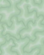 Soft Green Wavy Lined Organic Pattern Rug