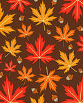 Autumn Leaves and Acorn Pattern Rug