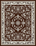Ornate Floral Detailed Scrollwork Rug