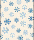 Winter Snowflake Pattern Print Rug
