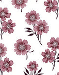 Muted Pink Floral Pattern Design Rug