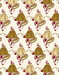 Art Nouveau Bells Swirls Pattern Rug