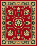 Ornate Floral Scrollwork Design Rug