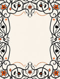 Bold Floral Swirl Art Nouveau Rug