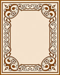 Elegant Floral Vine Border Design Rug