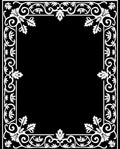 Elegant Floral Scrollwork Border Design Rug