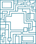 Labyrinth Geometric Patterned Design Rug