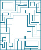 Labyrinth Geometric Patterned Design Rug