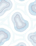Abstract Agate Pattern Blue Rug