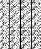 Art Deco Style Geometric Pattern Rug