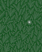 Outline Evergreen Branch Pattern Rug