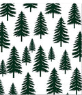 Dark Green Forest Christmas Tree Repeat Rug