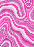 Pink Swirl Marble Pattern Rug