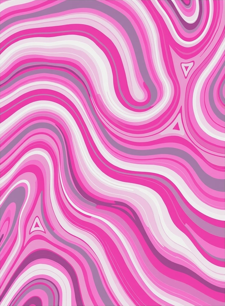Pink Swirl Marble Pattern Rug