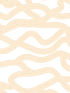 Abstract Winding Road Pattern Rug