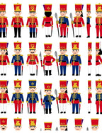 Festive Soldier Pattern Design Rug