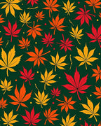 Autumn Maple Leaf Pattern Rug