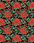 Bold Floral Swirl Detailed Design Rug