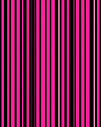 Bold Pink Black Vertical Stripe Design Rug