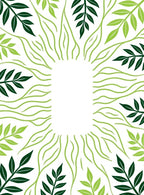 Greenery Vine Leaf Pattern Rug