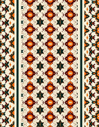 Geometric Star And Diamond Pattern Rug