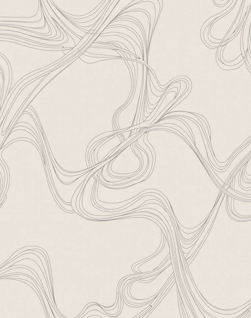 Organic Line Flow Abstract Pattern Rug