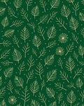Golden Leaf Botanical Pattern Rug