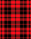Red Black Buffalo Plaid Pattern Rug