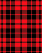Red Black Buffalo Plaid Pattern Rug