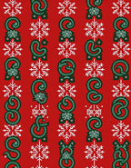 Festive Snowflake Dragon Pattern Rug