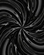 Swirling Black Grey Abstract Pattern Rug