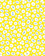 Whimsical Eye and Flower Pattern Rug
