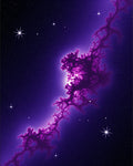 Cosmic Nebula Swirl Pattern Rug