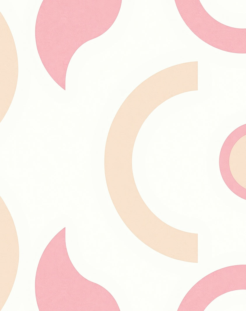 Abstract Pastel Shapes Geometric Rug
