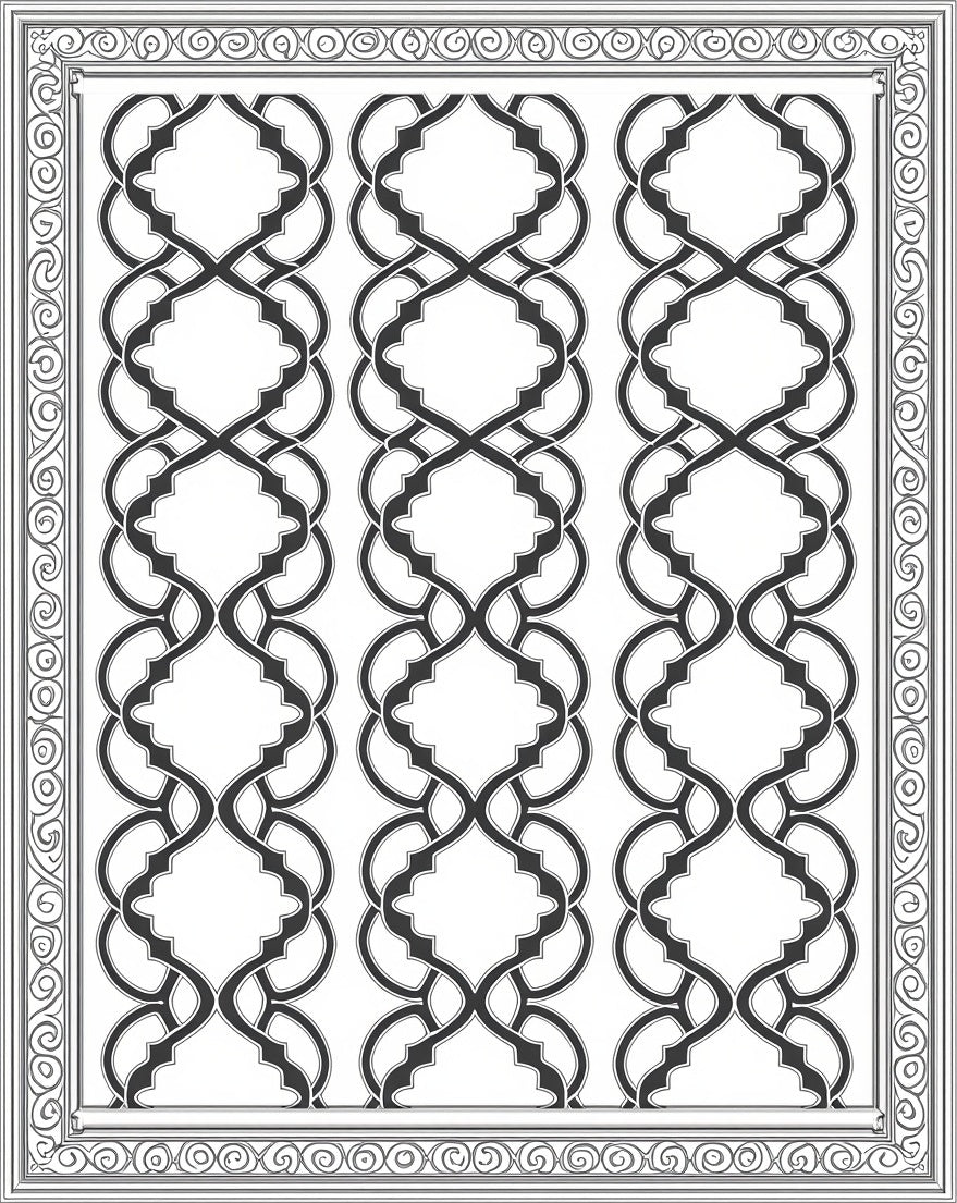 Interwoven Lattice Classic Patterned Rug