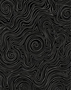Abstract Swirling Line Art Pattern Rug
