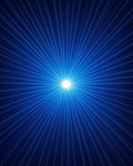 Radiant Starburst Blue Pattern Rug