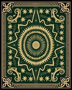 Radiant Starburst Geometric Design Rug
