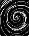 Black White Swirl Abstract Pattern Rug