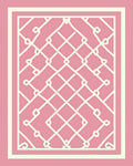 Ornate Geometric Lattice Pattern Rug